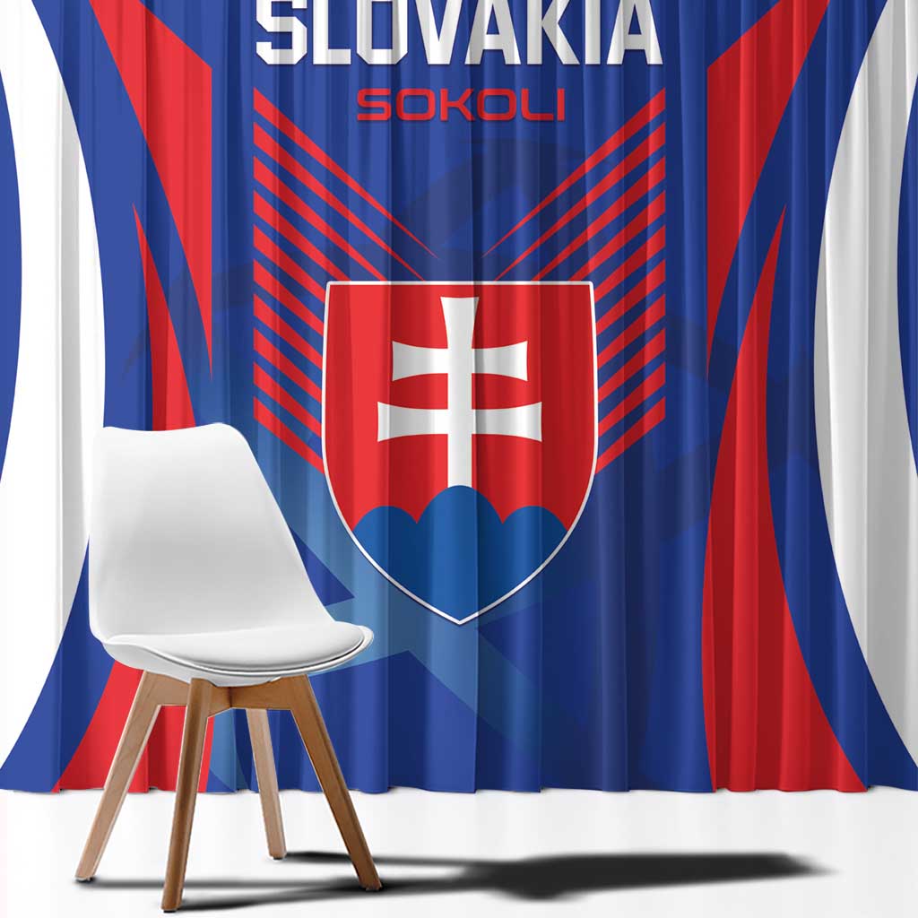 Slovakia 2024 Football Window Curtain Slovenska Sokoli - Wonder Print Shop