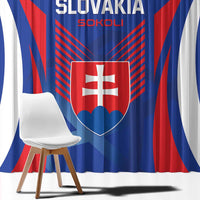 Slovakia 2024 Football Window Curtain Slovenska Sokoli - Wonder Print Shop