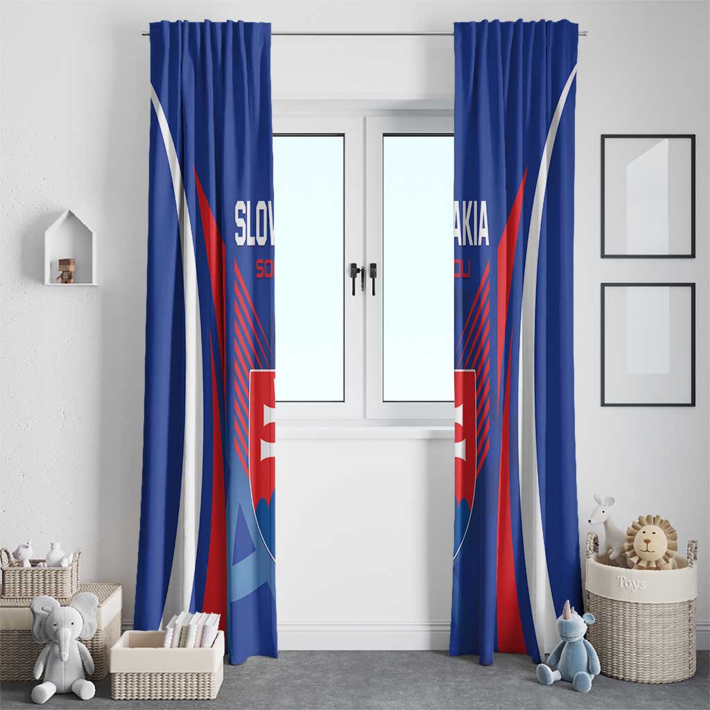 Slovakia 2024 Football Window Curtain Slovenska Sokoli - Wonder Print Shop