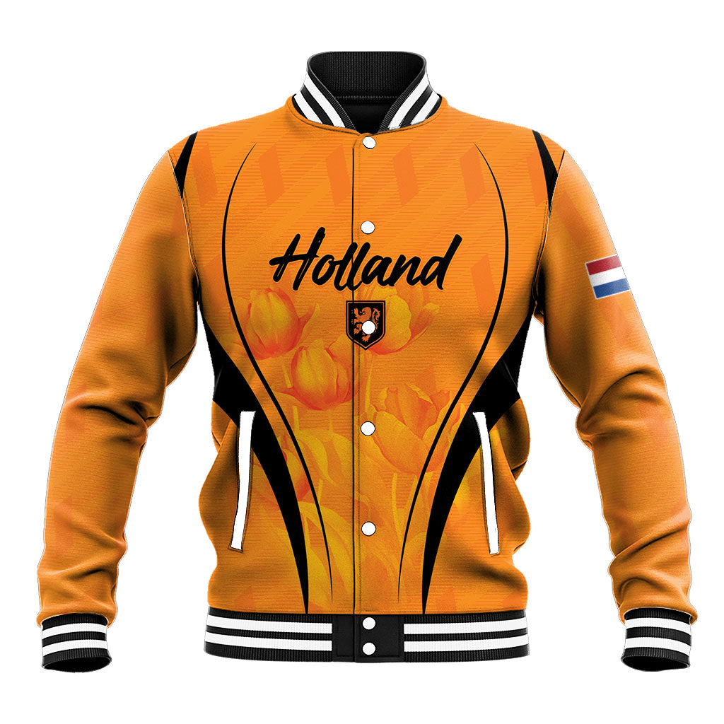 Custom Holland 2026 World Football Baseball Jacket Oranje Go Champions