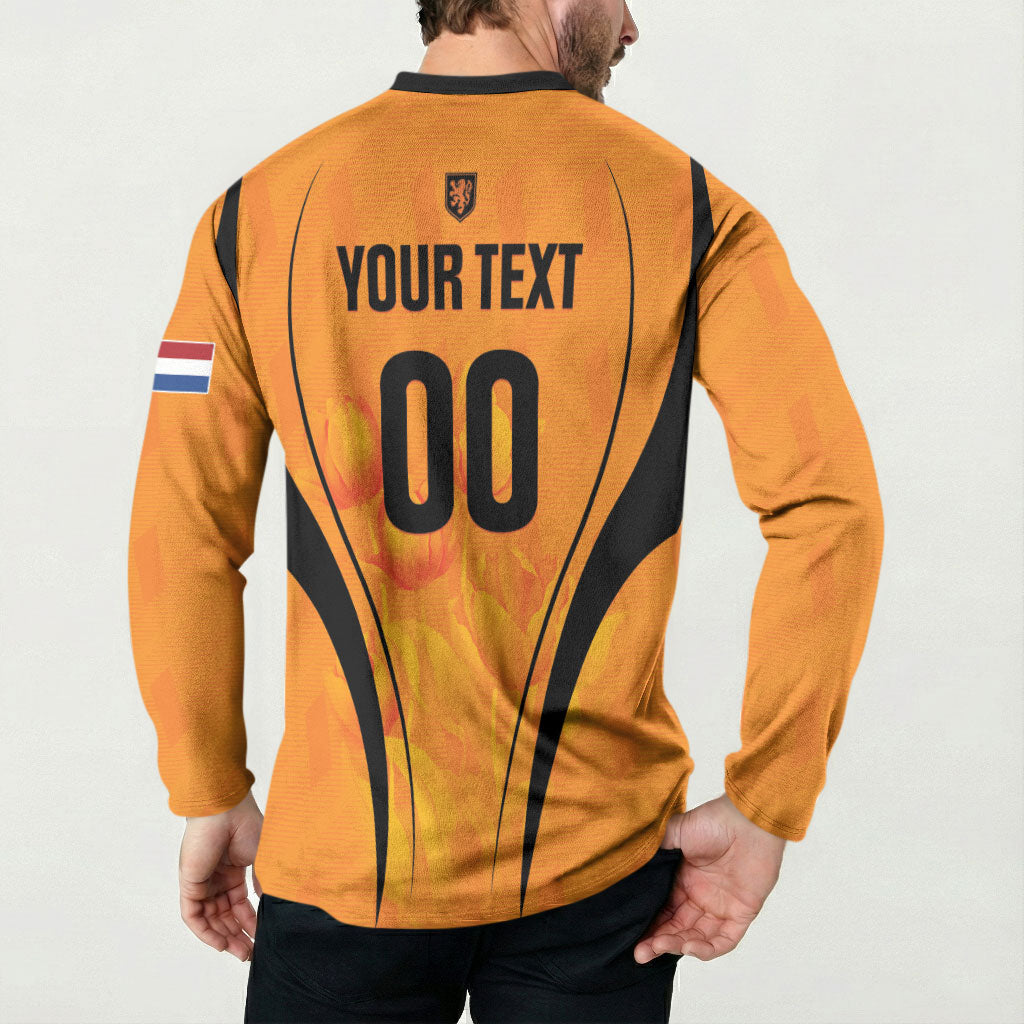 Custom Holland 2026 World Football Button Sweatshirt Oranje Go Champions
