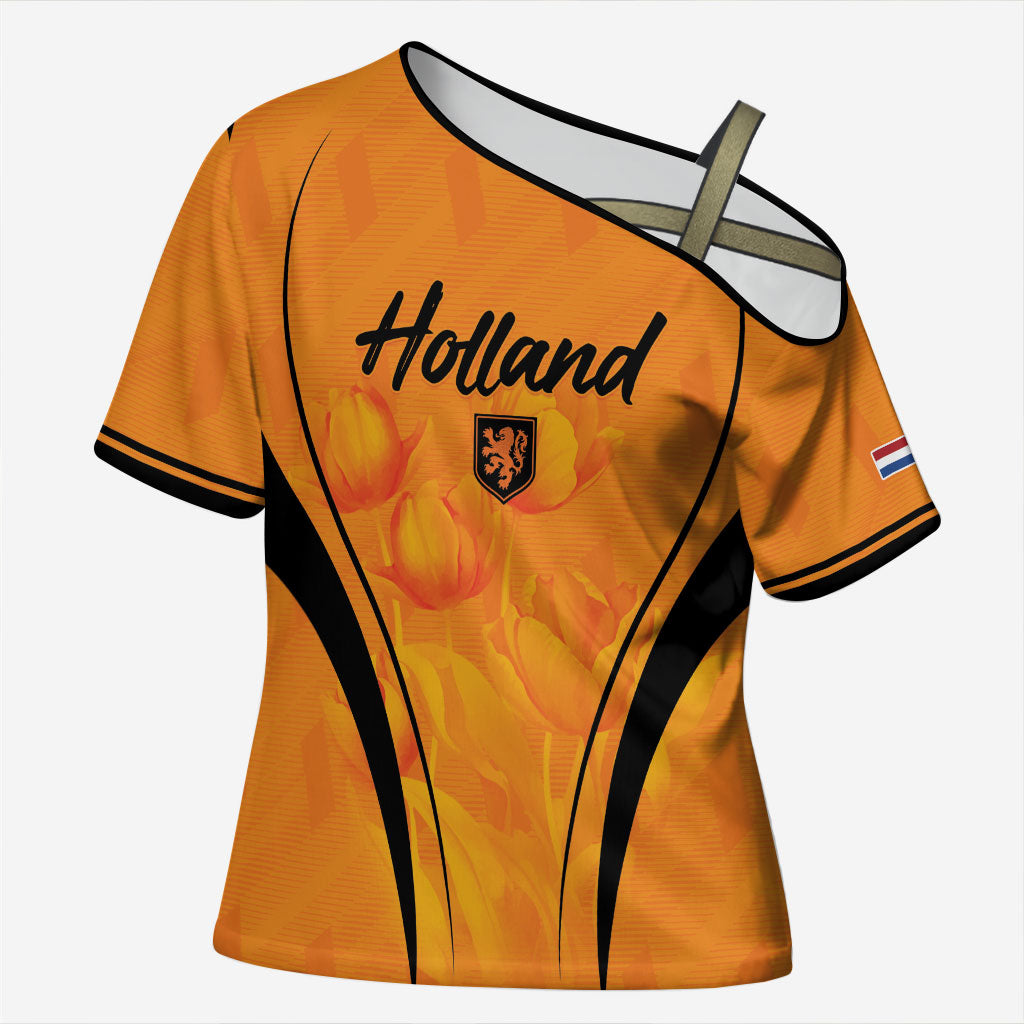 Custom Holland 2026 World Football Cross Shoulder Shirt Oranje Go Champions