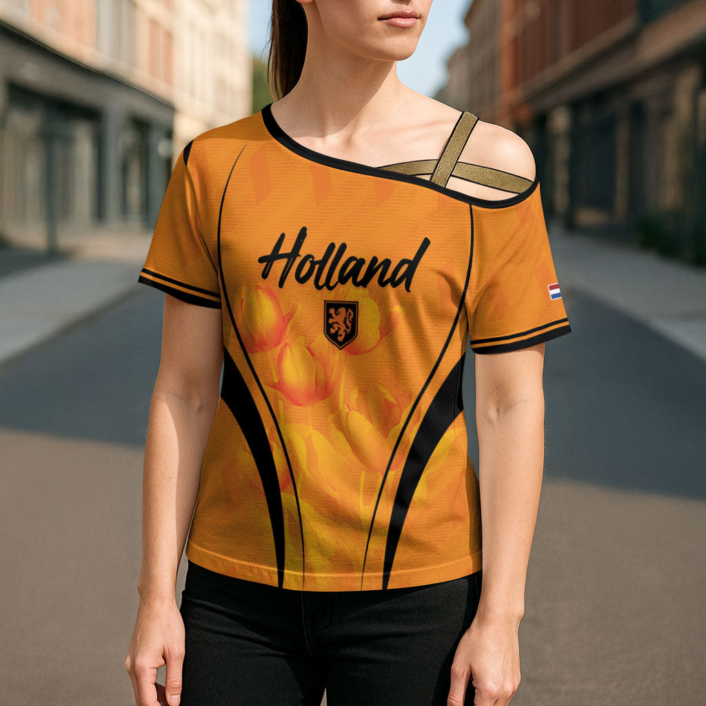 Custom Holland 2026 World Football Cross Shoulder Shirt Oranje Go Champions
