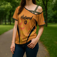 Custom Holland 2026 World Football Cross Shoulder Shirt Oranje Go Champions