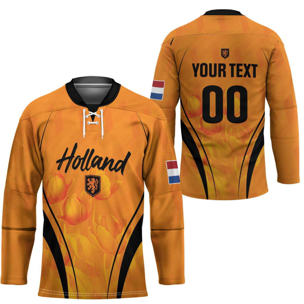 Custom Holland 2026 World Football Hockey Jersey Oranje Go Champions