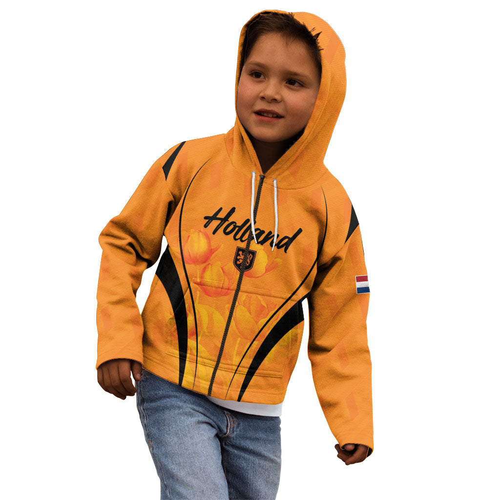 Custom Holland 2026 World Football Kid Hoodie Oranje Go Champions