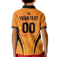 Custom Holland 2026 World Football Kid Polo Shirt Oranje Go Champions