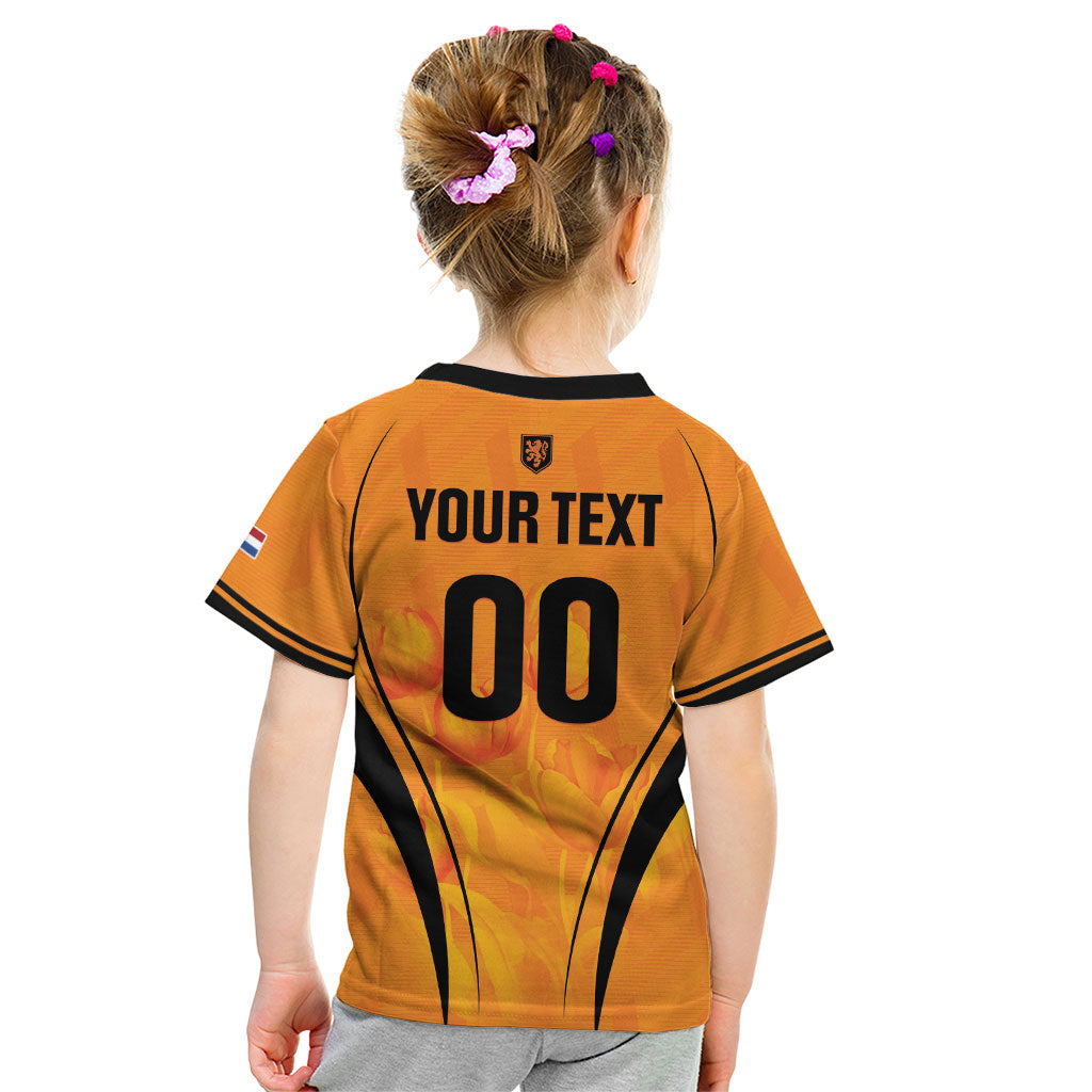 Custom Holland 2026 World Football Kid T Shirt Oranje Go Champions
