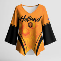 Custom Holland 2026 World Football Kimono Sleeve Blouse Oranje Go Champions