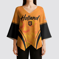 Custom Holland 2026 World Football Kimono Sleeve Blouse Oranje Go Champions