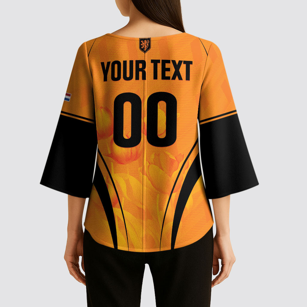 Custom Holland 2026 World Football Kimono Sleeve Blouse Oranje Go Champions
