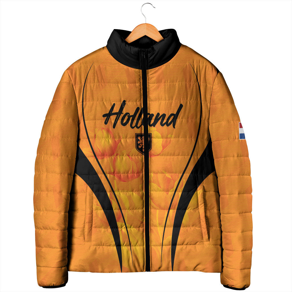 Custom Holland 2026 World Football Padded Jacket Oranje Go Champions