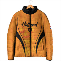 Custom Holland 2026 World Football Padded Jacket Oranje Go Champions