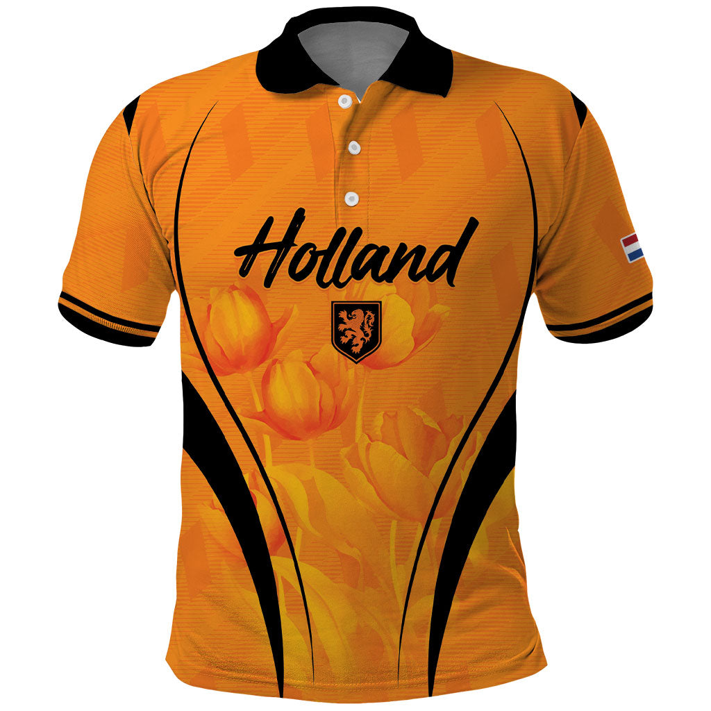 Custom Holland 2026 World Football Polo Shirt Oranje Go Champions