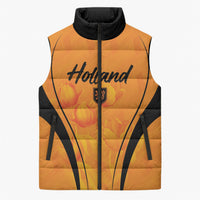 Custom Holland 2026 World Football Sleeveless Puffer Jacket Oranje Go Champions
