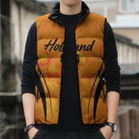 Custom Holland 2026 World Football Sleeveless Puffer Jacket Oranje Go Champions