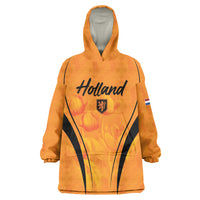 Custom Holland 2026 World Football Wearable Blanket Hoodie Oranje Go Champions