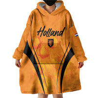 Custom Holland 2026 World Football Wearable Blanket Hoodie Oranje Go Champions