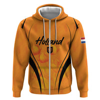 Custom Holland 2026 World Football Zip Hoodie Oranje Go Champions