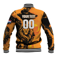 Custom Nederland 2026 World Football Baseball Jacket Oranje Lions Go Champions