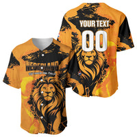 Custom Nederland 2026 World Football Baseball Jersey Oranje Lions Go Champions