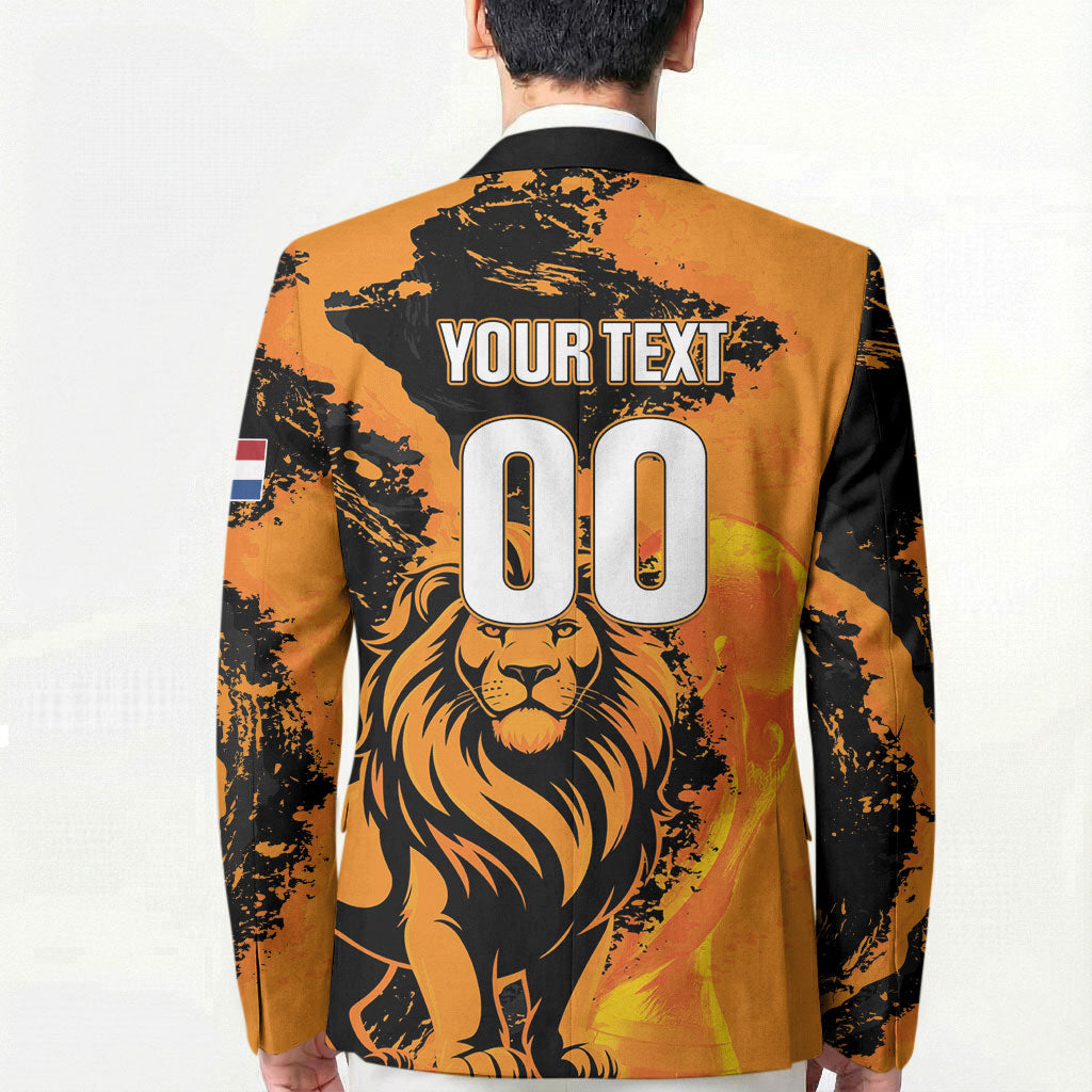 Custom Nederland 2026 World Football Blazer Oranje Lions Go Champions