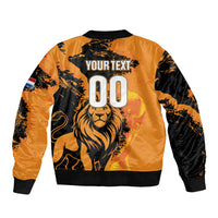 Custom Nederland 2026 World Football Bomber Jacket Oranje Lions Go Champions