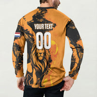 Custom Nederland 2026 World Football Button Sweatshirt Oranje Lions Go Champions