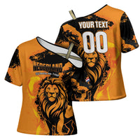 Custom Nederland 2026 World Football Cross Shoulder Shirt Oranje Lions Go Champions