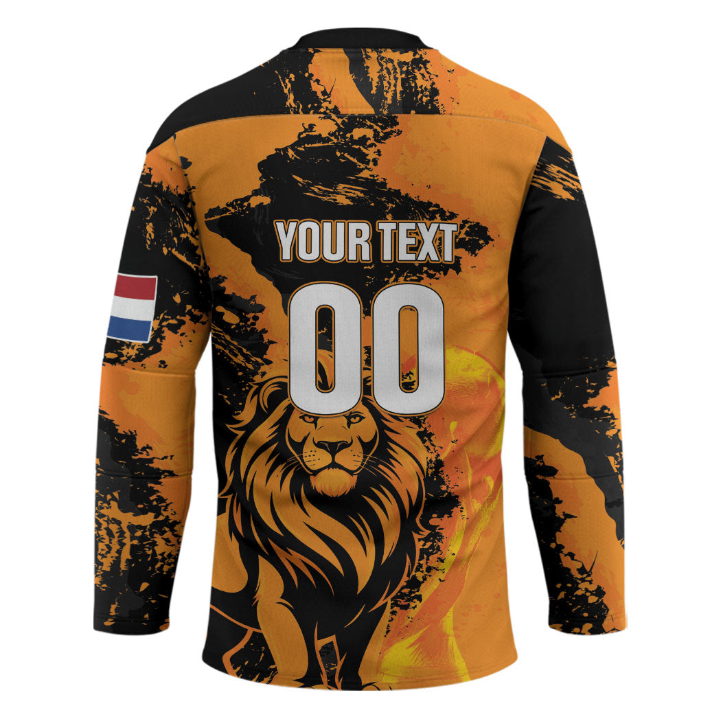 Custom Nederland 2026 World Football Hockey Jersey Oranje Lions Go Champions