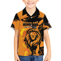 Custom Nederland 2026 World Football Kid Hawaiian Shirt Oranje Lions Go Champions