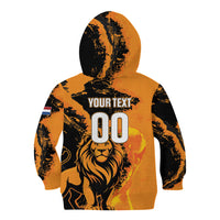 Custom Nederland 2026 World Football Kid Hoodie Oranje Lions Go Champions
