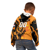 Custom Nederland 2026 World Football Kid Hoodie Oranje Lions Go Champions