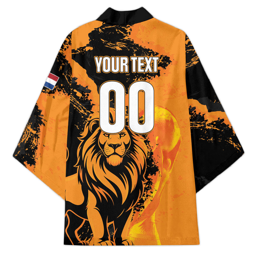 Custom Nederland 2026 World Football Kimono Oranje Lions Go Champions