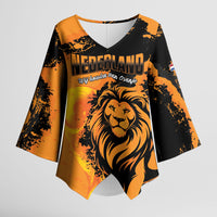 Custom Nederland 2026 World Football Kimono Sleeve Blouse Oranje Lions Go Champions