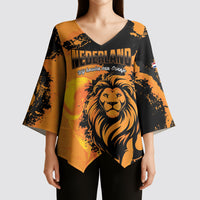 Custom Nederland 2026 World Football Kimono Sleeve Blouse Oranje Lions Go Champions