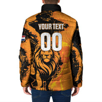 Custom Nederland 2026 World Football Padded Jacket Oranje Lions Go Champions