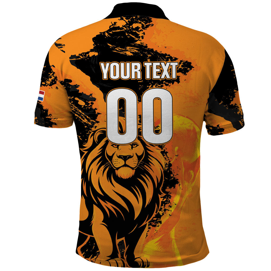 Custom Nederland 2026 World Football Polo Shirt Oranje Lions Go Champions