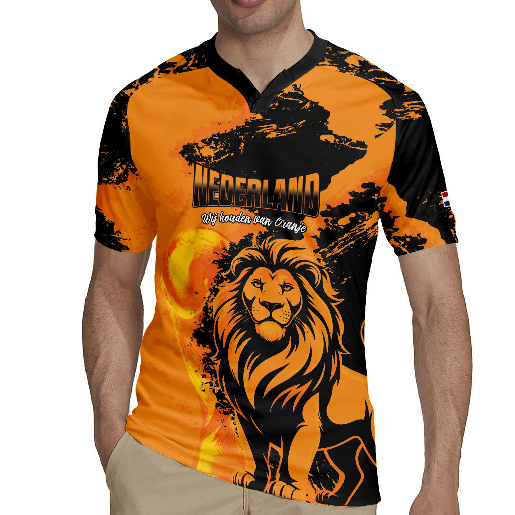 Custom Nederland 2026 World Football Rugby Jersey Oranje Lions Go Champions