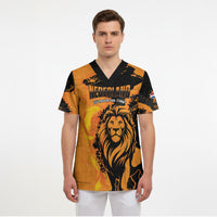 Custom Nederland 2026 World Football Scrub Top Oranje Lions Go Champions