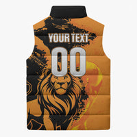 Custom Nederland 2026 World Football Sleeveless Puffer Jacket Oranje Lions Go Champions