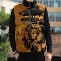 Custom Nederland 2026 World Football Sleeveless Puffer Jacket Oranje Lions Go Champions