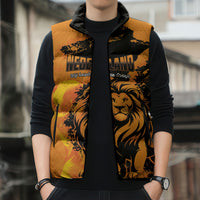 Custom Nederland 2026 World Football Sleeveless Puffer Jacket Oranje Lions Go Champions