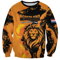 Custom Nederland 2026 World Football Sweatshirt Oranje Lions Go Champions