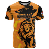 Custom Nederland 2026 World Football T Shirt Oranje Lions Go Champions