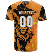 Custom Nederland 2026 World Football T Shirt Oranje Lions Go Champions