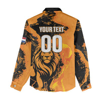 Custom Nederland 2026 World Football Women Casual Shirt Oranje Lions Go Champions