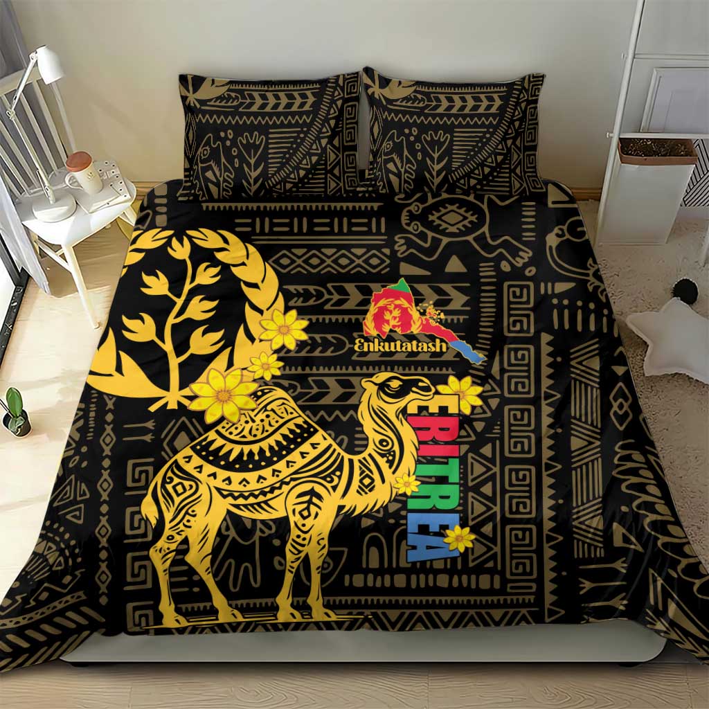 Enkutatash Eritrea New Year Bedding Set Eritrean Camel African Pattern - Wonder Print Shop