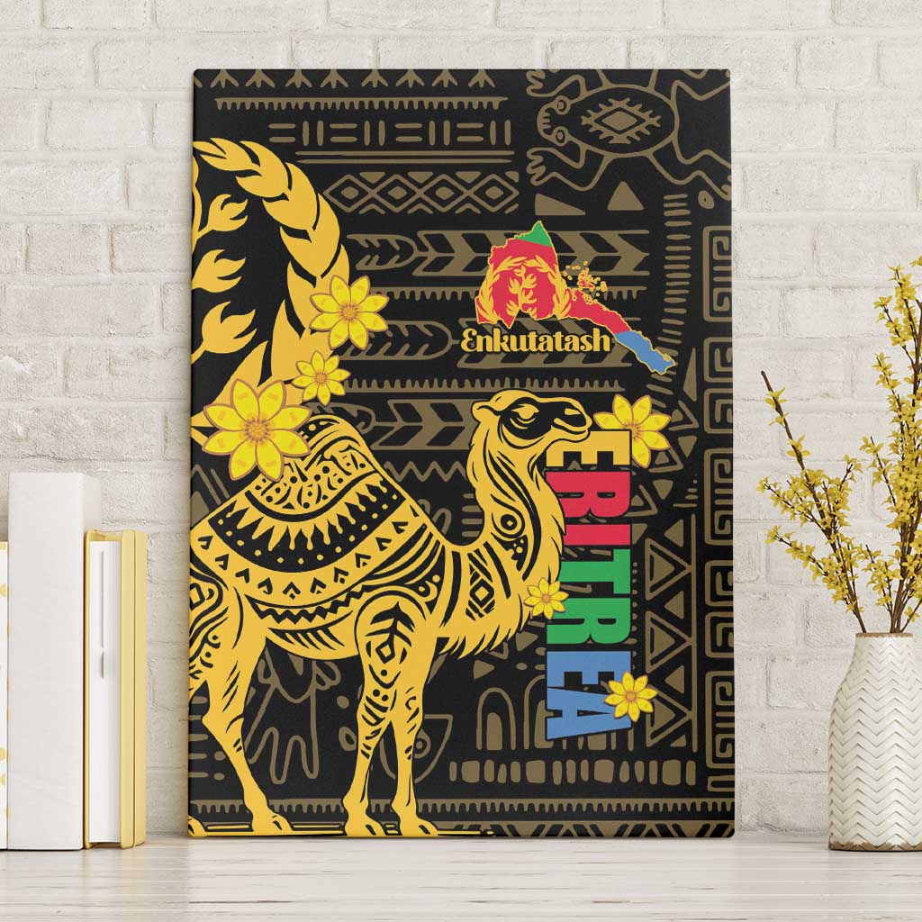 Enkutatash Eritrea New Year Canvas Wall Art Eritrean Camel African Pattern - Wonder Print Shop