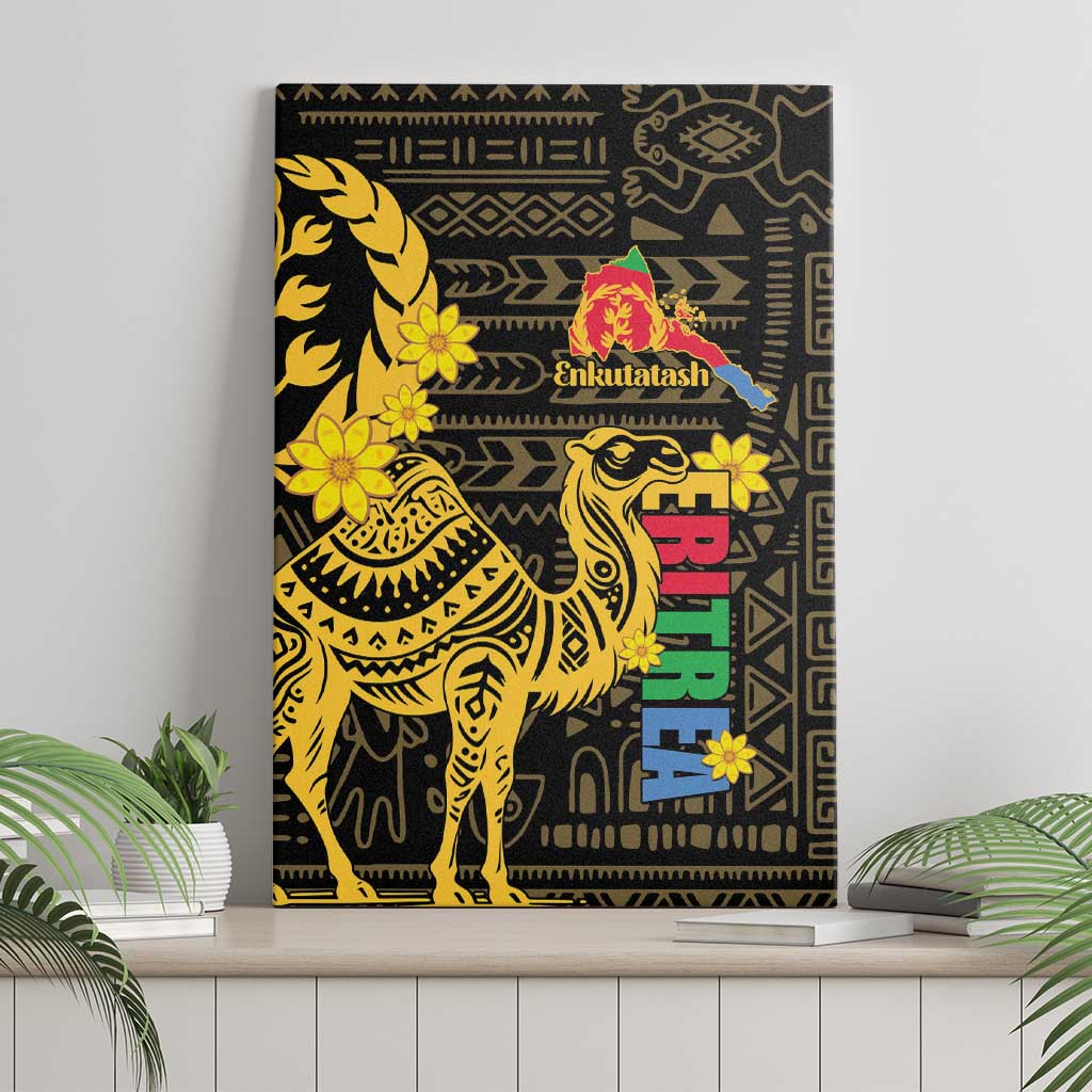 Enkutatash Eritrea New Year Canvas Wall Art Eritrean Camel African Pattern - Wonder Print Shop
